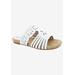 Women's Nikole Slide Sandal by Bellini in White Faux Nubuck (Size 6 1/2 M)