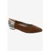 Women's Novatoo Flat by Bellini in Brown Micro Snake (Size 6 1/2 M)