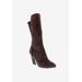 Women's Chrome Wide Calf Boot by Bellini in Brown Micro Stretch (Size 9 M)