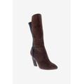 Wide Width Women's Chrome Wide Calf Boot by Bellini in Brown Micro Stretch (Size 12 W)