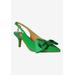 Wide Width Women's Devika Slingback Pump by J. Renee in Green (Size 11 W)