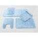 Wide Width The Elegance Bath Rug Collection - Bath Rug by BrylaneHome in Sky Blue (Size 24" W 40" L)