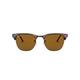 Ray-Ban Women's Clubmaster Sunglasses, Shiny Havana/Brown, 51MM