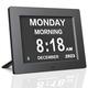 Johnziny 2024 Newest 8“ Dementia Clock Digital Day and Date Clocks -8 Alarms,Memory Loss Day Clock Extra Large Non-Abbreviated Day & Date Digital Clocks for Seniors