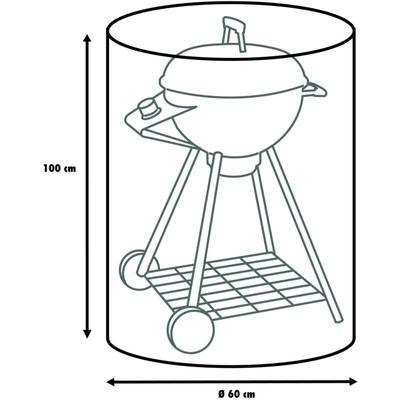 Schutzhülle Universal ß60x100 cm für Kugelgrills und Water Smoker - Primaster Image