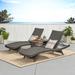 Pacific Outdoor 3-piece Wicker Chaise Lounge Set by Christopher Knight Home