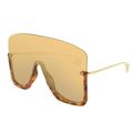 Gucci Accessories | Gucci Oversize Mask Sunglasses | Color: Brown/Yellow | Size: Os