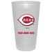Cincinnati Reds 16oz. Frosted Personalized Pint Glass
