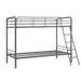 Avenue Green Edison Twin over Twin Metal Bunk Bed