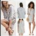 Madewell Dresses | Madewell Striped Lace Up Linen Blend Shirt Dress S | Color: Blue/White | Size: S