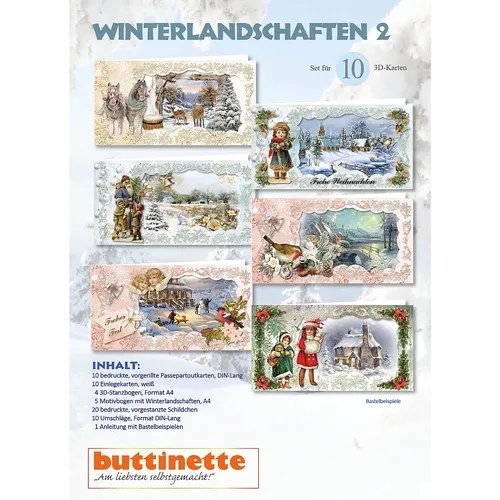 3D-Bastelmappe Winterlandschaften 2