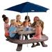 Little Tikes Endless Adventures Fold 'n Store Picnic Table with Market Umbrella