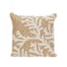 "Liora Manne Frontporch Coral Indoor/Outdoor Pillow Neutral 18"" Square - Trans Ocean Import Co 7FP8S162012"