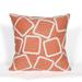 "Liora Manne Visions I Squares Indoor/Outdoor Pillow Coral 20"" Square - Trans Ocean Import Co 7SA2S408717"