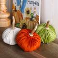 Jetlink Crafts Velveteen Multi Color Harvest Pumpkin Trio S/3 Resin | 6.1 H x 5.71 W x 5.71 D in | Wayfair GH30048