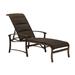 Tropitone Ovation Padded Sling Reclining Chaise Lounge Metal | 40.5 H x 55 W x 78.5 D in | Outdoor Furniture | Wayfair 880632PS_GRE_Luxor_Luxor