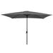 Arlmont & Co. Le 10' x 6' 5" Rectangular Market Umbrella Metal in Gray | 117.6 H x 120 W x 79 D in | Wayfair F9B0088EA2BD4F1C915EC2F2C667222C