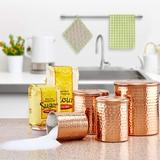 Sand & Stable™ Brixton Stainless Steel 4 Piece Kitchen Canister Set Metal | 8.5 H x 6.75 W in | Wayfair E38FE67E5A0F4E33958D06A2303C0BE4