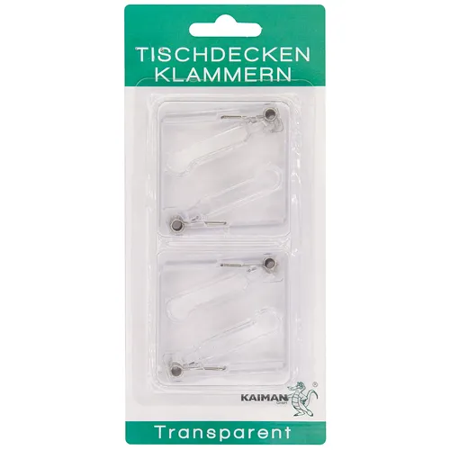 Tischklammern 8er Pk., transparent