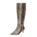 Wide Width Women's The Poloma Wide Calf Boot by Comfortview in Multi Snake (Size 10 W)