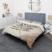 Designart 'Botanical Minimalist Leaf In Earth Tones I' Modern Duvet Cover Set