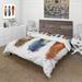 Designart 'Colourful Boho Feather Set IX' Bohemian & Eclectic Duvet Cover Set