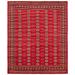 ECARPETGALLERY Hand-knotted Finest Peshawar Bokhara Dark Red Wool Rug - 8'0 x 9'10