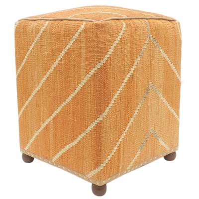 Modern Golding Handmade Kilim Upholstered Ottoman 