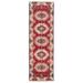 ECARPETGALLERY Hand-knotted Royal Kazak Dark Red Wool Rug - 2'2 x 6'6