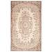 ECARPETGALLERY Hand-knotted Antalya Vintage Beige Wool Rug - 5'9 x 9'1