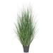 Vickerman 36" PVC Artificial Potted Green Curled Grass.