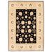 ECARPETGALLERY Hand-knotted Chobi Finest Black Wool Rug - 6'9 x 9'5