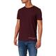 Tommy Hilfiger - Mens T Shirt - Casual Men's T-Shirts - Tommy Logo Tee T-Shirt - Tommy Hilfiger Mens T Shirts - Deep Burgundy Shirt - Size Small