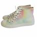 American Eagle Outfitters Shoes | American Eagle Tie-Dye High Top Sneakers | Color: Blue/Pink | Size: 8