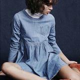 Urban Outfitters Dresses | Bdg Denim Babydoll Dress | Color: Blue | Size: S
