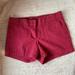 J. Crew Shorts | Jcrew Red Shorts With Black Stripes | Color: Black/Red | Size: 10