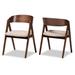 Danton Mid-Century Modern Wood Dining Chair Set (2PCs)