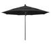California Umbrella 11' Rd Aluminum Frame, Fiberglass Rib Market Umbrella, Push Open, Bronze Finish, Pacifica Fabric