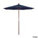 Port Lavaca 7.5ft Round Sunbrella Wooden Patio Umbrella by Havenside Home, Base Not Included