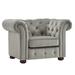 Knightsbridge Tufted Scrolled Chesterfield Chair by iNSPIRE Q Artisan
