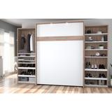 Cielo 125W Queen Murphy Bed with 2 Shelving Units by Bestar