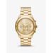 Michael Kors Oversized Slim Runway Gold-Tone Watch Gold One Size