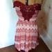 Free People Dresses | Free People Strapless Dress | Color: Pink/White | Size: M