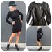 Zara Dresses | Nwt Zara Inside Out Long Sleeve Bodycon Dress M | Color: Black | Size: M
