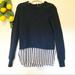 J. Crew Sweaters | J. Crew Wool Silk Blend Pullover Sweater Women’s M | Color: Blue/White | Size: M