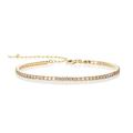 namana Gold Tennis Bracelets for Women and Teenage Girls, Dainty Gold Tennis Bracelet set with Cubic Zirconia Stones, Made from Gold Plated 925 Sterling Siver, Gold Jewellery Gifts for Women