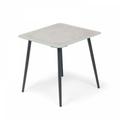 Petite table basse de jardin en acier gris - Gris