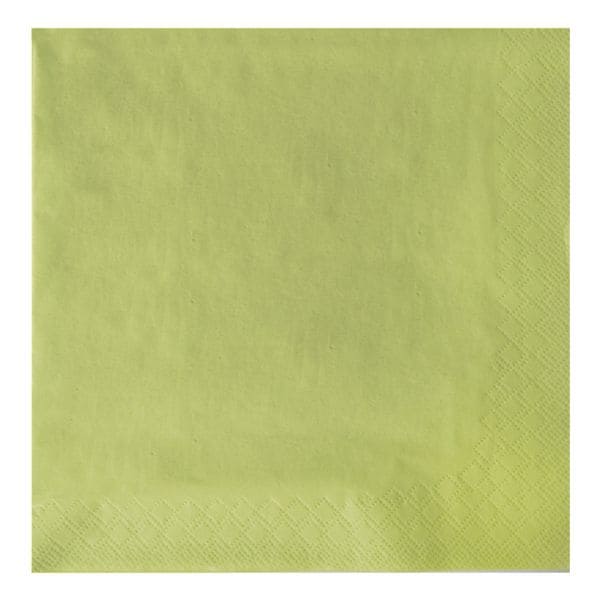 Papstar 250 Servietten 3-lagig limonengrün - 40x40 cm grün, 40x40 cm Image