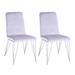 Somette Fiona Gray Dining Chair, Set of 2 - 44”x 84”