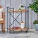 Eden Outdoor Industrial Firwood and Iron Bar Cart by Christopher Knight Home - 28.00" L x 17.25" W x 33.00" H